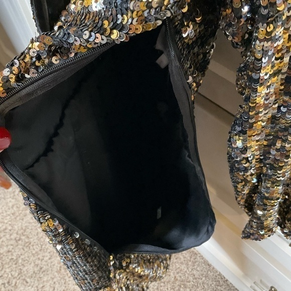 Parker multi sequin 100% silk dress with adorable cut out design - Picture 10 of 11